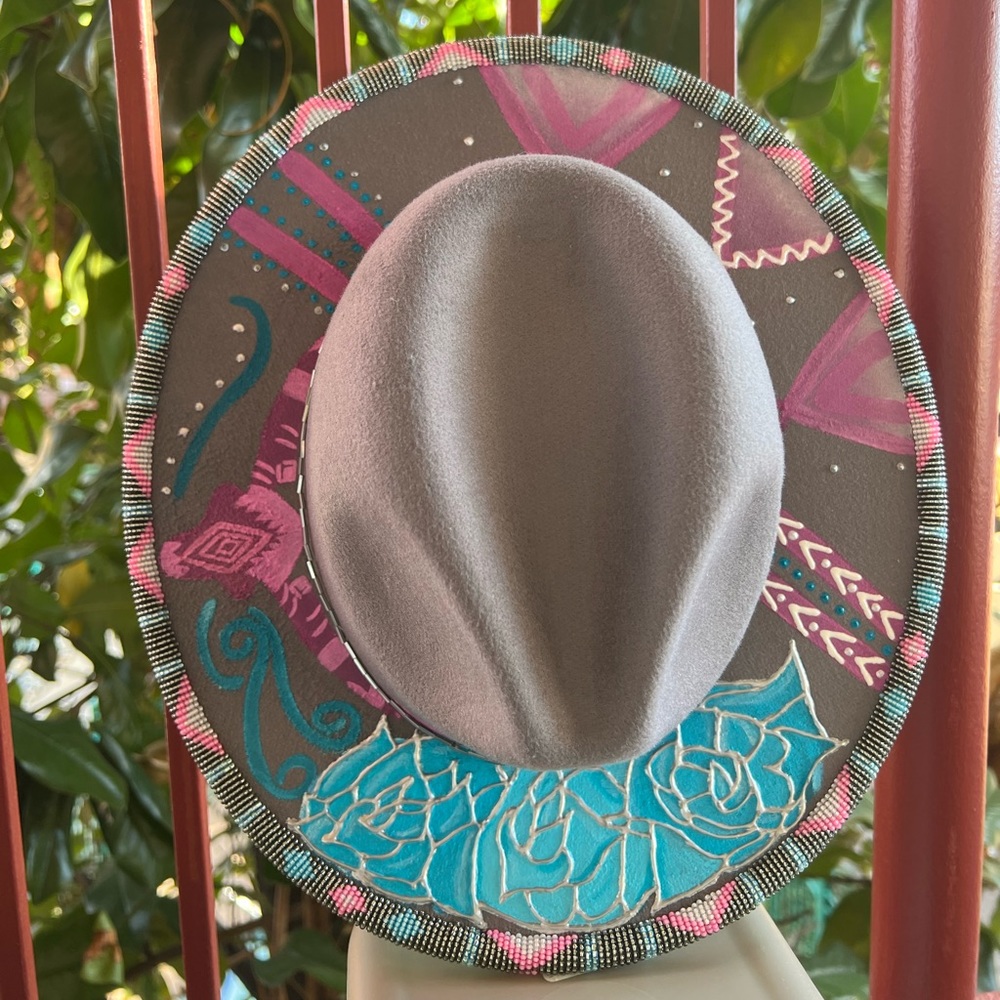 Custom beaded hat